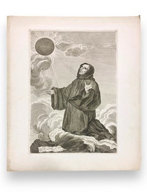 Lot 355 - Mellan (Claude) St. Benedict in Ecstasy