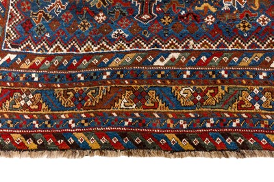 Lot 7 - AN ANTIQUE HAMSEH RUG, SOUTH-WEST PERSIA