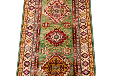 Lot 22 - A FINE CAUCASIAN DESIGN RUNNER