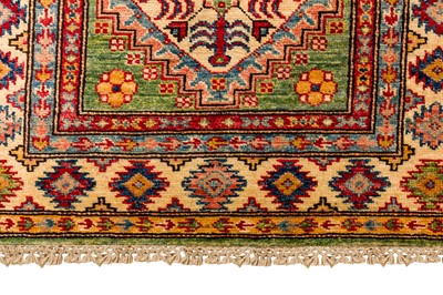 Lot 22 - A FINE CAUCASIAN DESIGN RUNNER