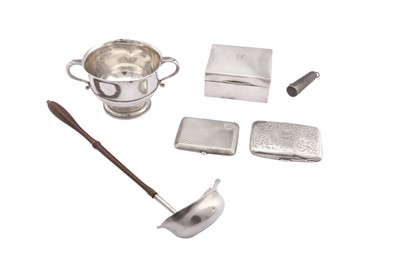 Lot 169 - A mixed group of sterling silver
