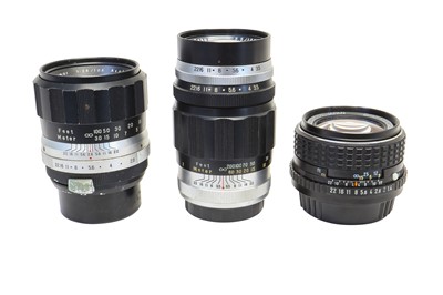 Lot 283 - Three Pentax Lenses.