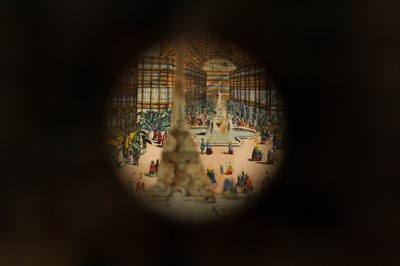 Lot 680 - A VICTORIAN PEEP SHOW FOR THE CRYSTAL PALACE, CIRCA 1853