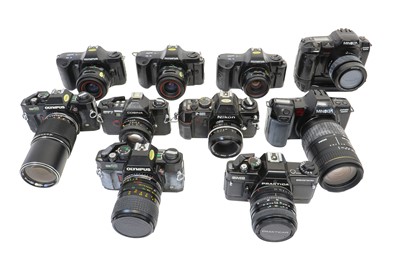 Lot 87 - Ten Automatic SLR Film Cameras.