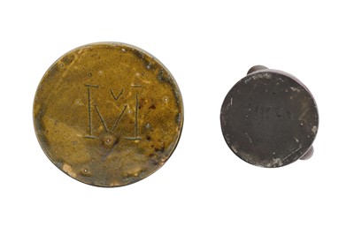 Lot 184 - A MOBACH POTTERY JUG AND A GREEN GLAZED VASE