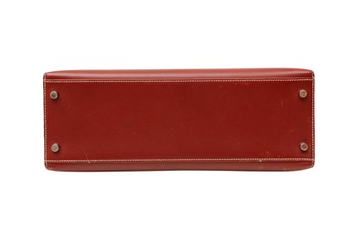 Lot 102 - Hermes Rouge H Swift Kelly Sellier 32