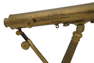 Lot 682 - A 19TH CENTURY BRASS TELESCOPE