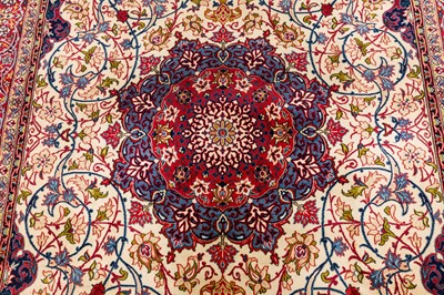 Lot 46 - A VERY FINE ISFAHAN CARPET, CENTRAL PERSIA