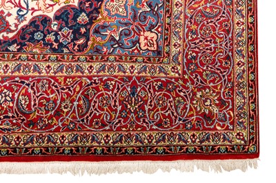 Lot 46 - A VERY FINE ISFAHAN CARPET, CENTRAL PERSIA