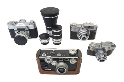 Lot 59 - A Selection of Voigtlander Camera Equipment & Other Cameras.