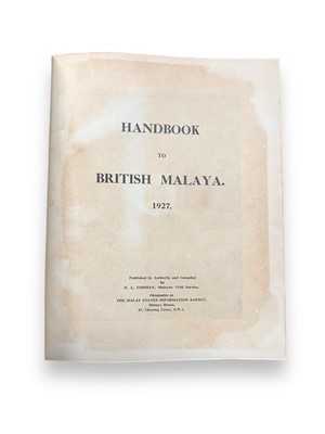 Lot 144 - German (Ralph Lionel) Handbook to British Malaya. 1927.