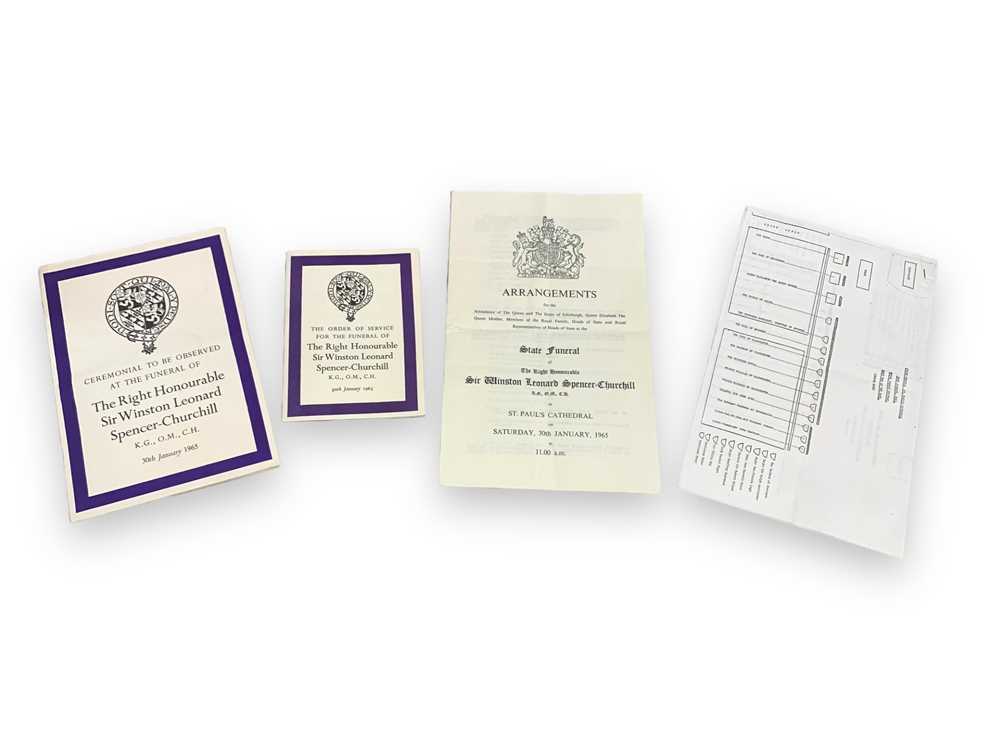 Lot 66 - Churchill (W.S.) State Funeral Pamphlets, 1965