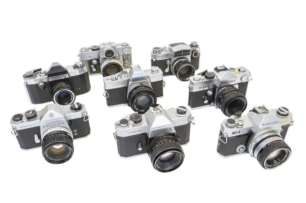 Lot 83 - A Selection of Mechanical SLR Cameras.