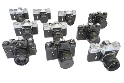 Lot 84 - Ten Zenit Cameras.
