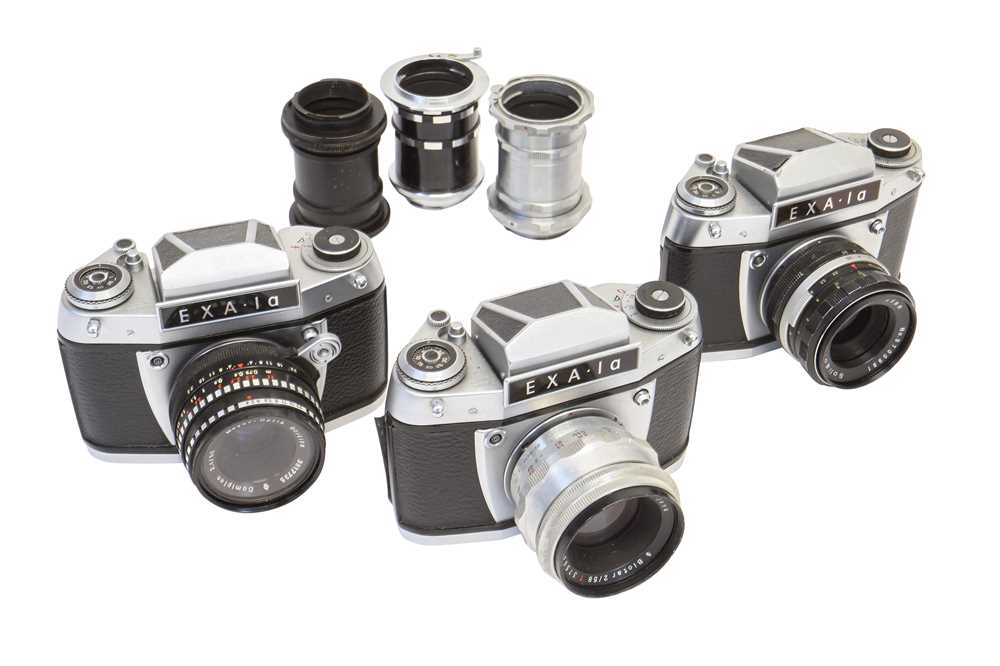 Lot 82 - Three Exa 1a cameras.