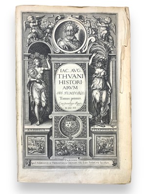 Lot 45 - Thou (Jacques Auguste de) Historiarum sui temporis [with: Commentariorum de Vita Sua]