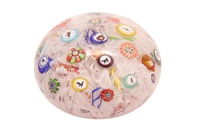 Lot 516 - A MID 19TH CENTURY BACCARAT PAPERWEIGHT DATED 1848