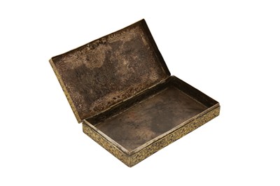 Lot 160 - An early 20th century Siamese (Thai) silver gilt niello cigarette box, Bangkok or Nakon Sri Thammarat circa 1920