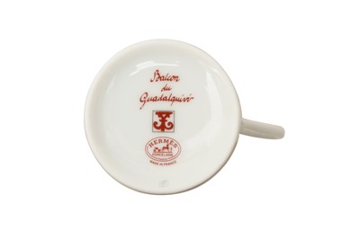 Lot 11 - Hermes 'Balcon du Guadalquivir' Coffee Cups and Saucers
