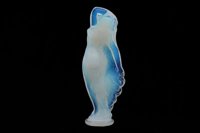 Lot 504 - A SABINO 'REVEIL' FIGURE TOGETHER WITH A SABINO SCENT BOTTLE