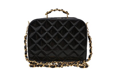 Lot 444 - Chanel Black Timeless Quilted Lunch Box Bag