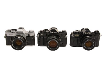 Lot 203 - Three Canon A Series Cameras.