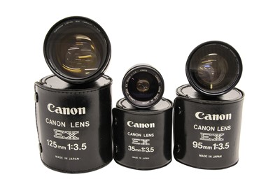 Lot 206 - Three Canon EX Lenses.