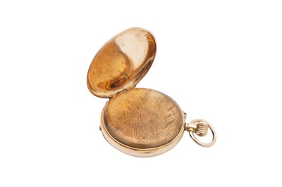 Lot 418 - A LADIES HALF HUNTER POCKET WATCH