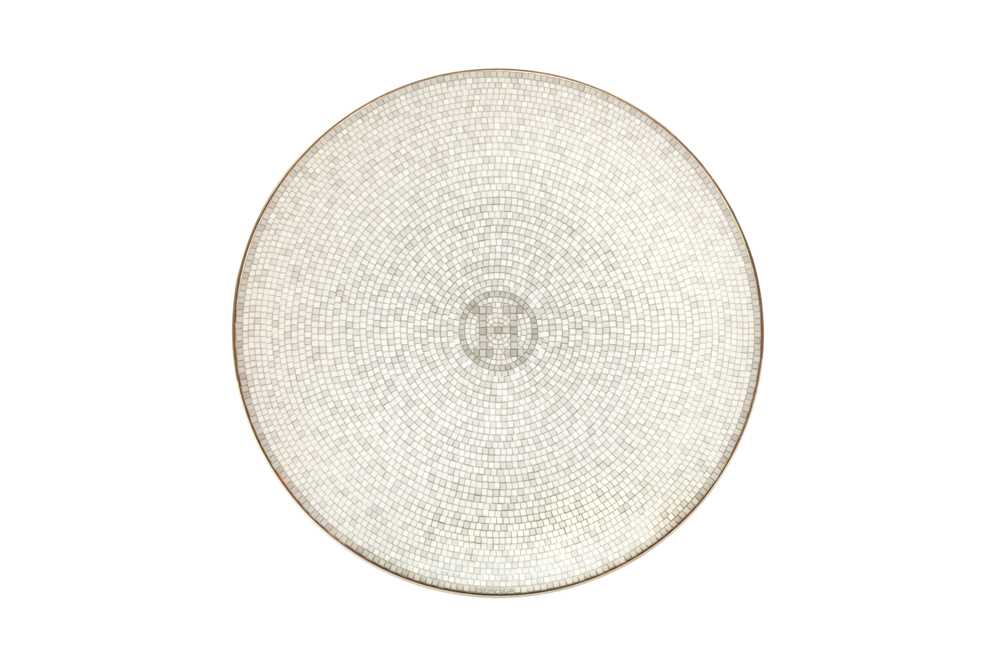 Lot 33 - Hermes ‘Mosaique Au 24 Platinum’ Bread and Butter Plates