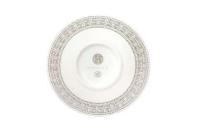 Lot 61 - Hermes ‘Mosaique Au 24 Platinum’ Rice Bowls
