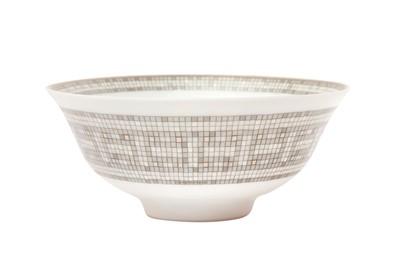 Lot 53 - Hermes ‘Mosaique Au 24 Platinum’ Soup Bowls
