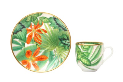 Lot 98 - Hermes ‘Passifolia’  Coffee Cups and Saucers
