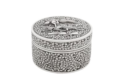 Lot 158 - A mid-20th century Thai silver box, probably Bangkok circa 1950