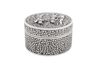 Lot 158 - A mid-20th century Thai silver box, probably Bangkok circa 1950