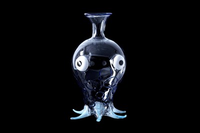 Lot 503 - A PAIR OF MASSIMO LUNARDON GLASS OCTOPUS CARAFES