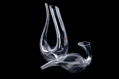 Lot 494 - A PAIR OF RIEDEL DECANTERS