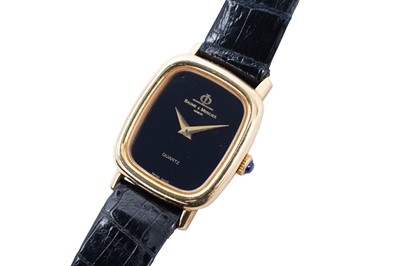 Lot 433 - AN 18CT GOLD BAUME & MERCIER LADIES’ DRESS WATCH