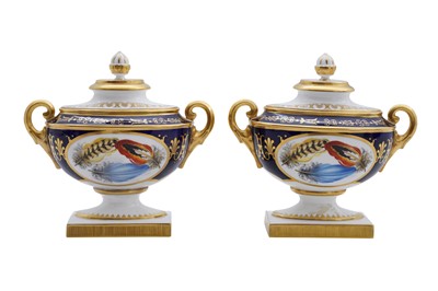 Lot 550 - A PAIR OF ROYAL WORCESTER HERITAGE COLLECTION BONE CHINA VASES
