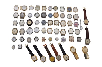 Lot 443 - A LARGE COLLECTION OF VINTAGE WATCHES