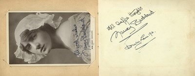 Lot 29 - Autograph Album.- Vintage Actors and Entertainers