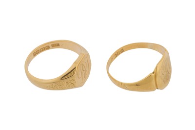 Lot 1 - TWO SIGNET RINGS