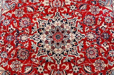 Lot 29 - A FINE ISFAHAN RUG, CENTRAL PERSIA