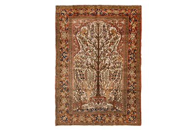 Lot 66 - A FINE ISFAHAN PRAYER RUG, CENTRAL PERSIA