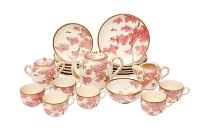 Lot 429 - A JAPANESE SATSUMA TEA SET