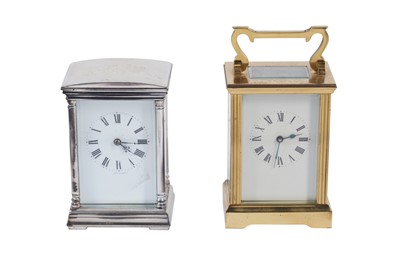 Lot 453 - TWO FRENCH CARRIAGE CLOCKS