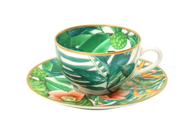 Lot 88 - Hermes ‘Passifolia’ Tea Cups and Saucers