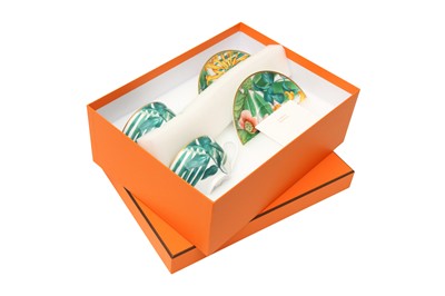 Lot 88 - Hermes ‘Passifolia’ Tea Cups and Saucers