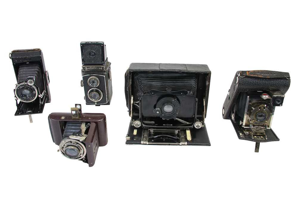 Lot 445 - ICA Toska Folding Camera & Other Cameras.