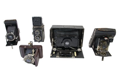 Lot 445 - ICA Toska Folding Camera & Other Cameras.