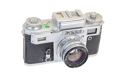 Lot 46 - Kiev 4 Rangefinder Camera & extras. / Zeiss Ikon Baby-Box Camera.